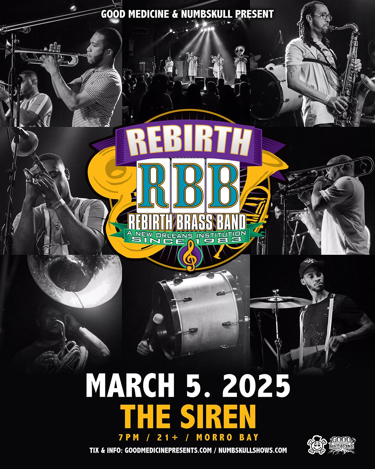 The Grammy Award-winning Rebirth Brass Band at The Siren