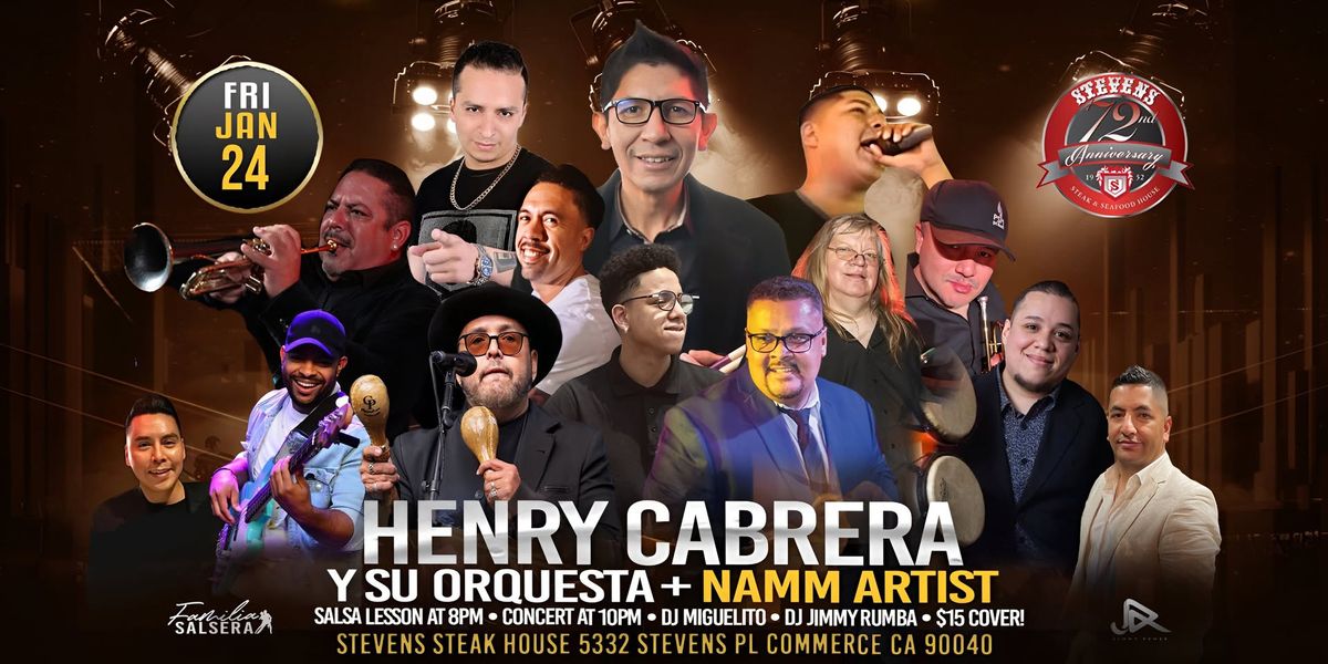 Henry Cabrera Y Su Orquesta + Namm Artist