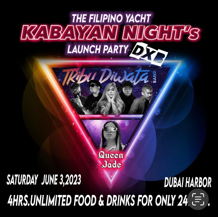 Kabayan Night : Filipino Yacht Party : Dubai Harbour 