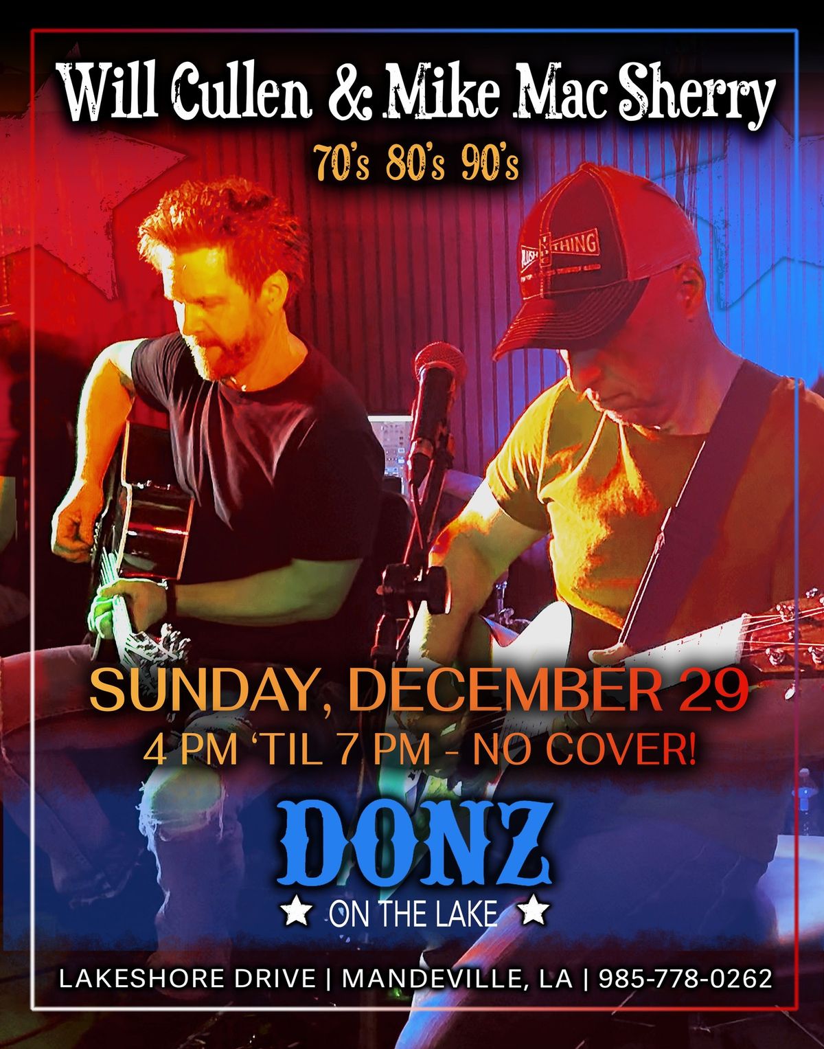 LIVE MUSIC @ DONZ: Will Cullen x Mike MacSherry 4-7pm\ud83d\udc4f\ud83c\udffc\ud83c\udfb6\ud83c\udfb8