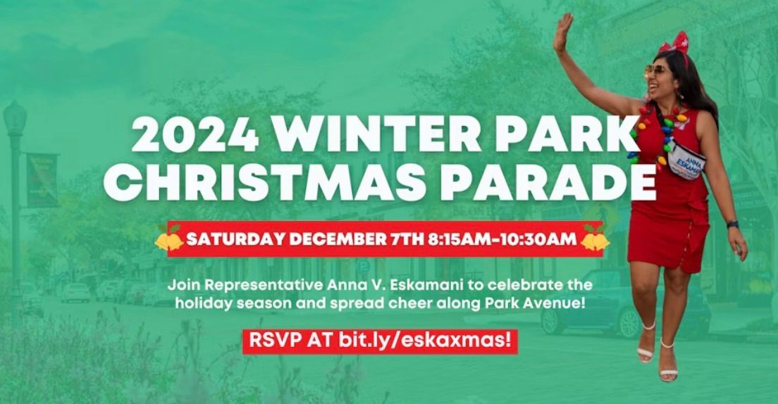 Join Team Anna at the 72nd Annual Winter Park Christmas Parade