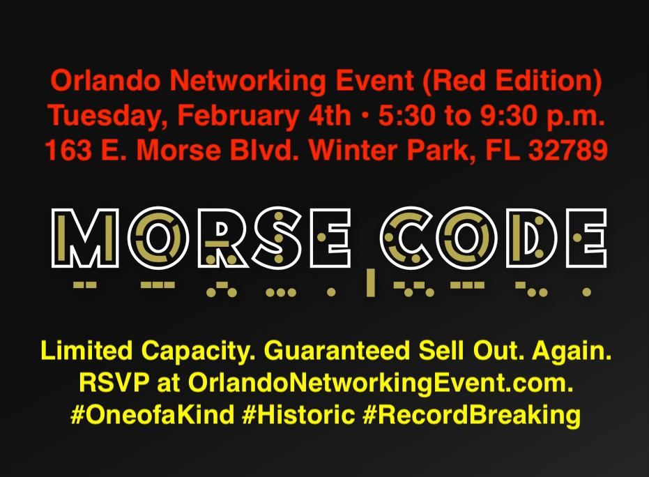 Orlando Networking Event (Red Edition) at Morse Code Lounge