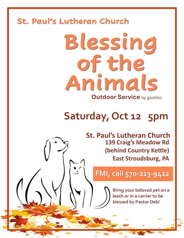 Blessing of the Animals Outdoor Service