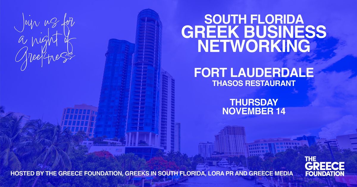 South Florida Greek Business Networking Event - Fort Lauderdale