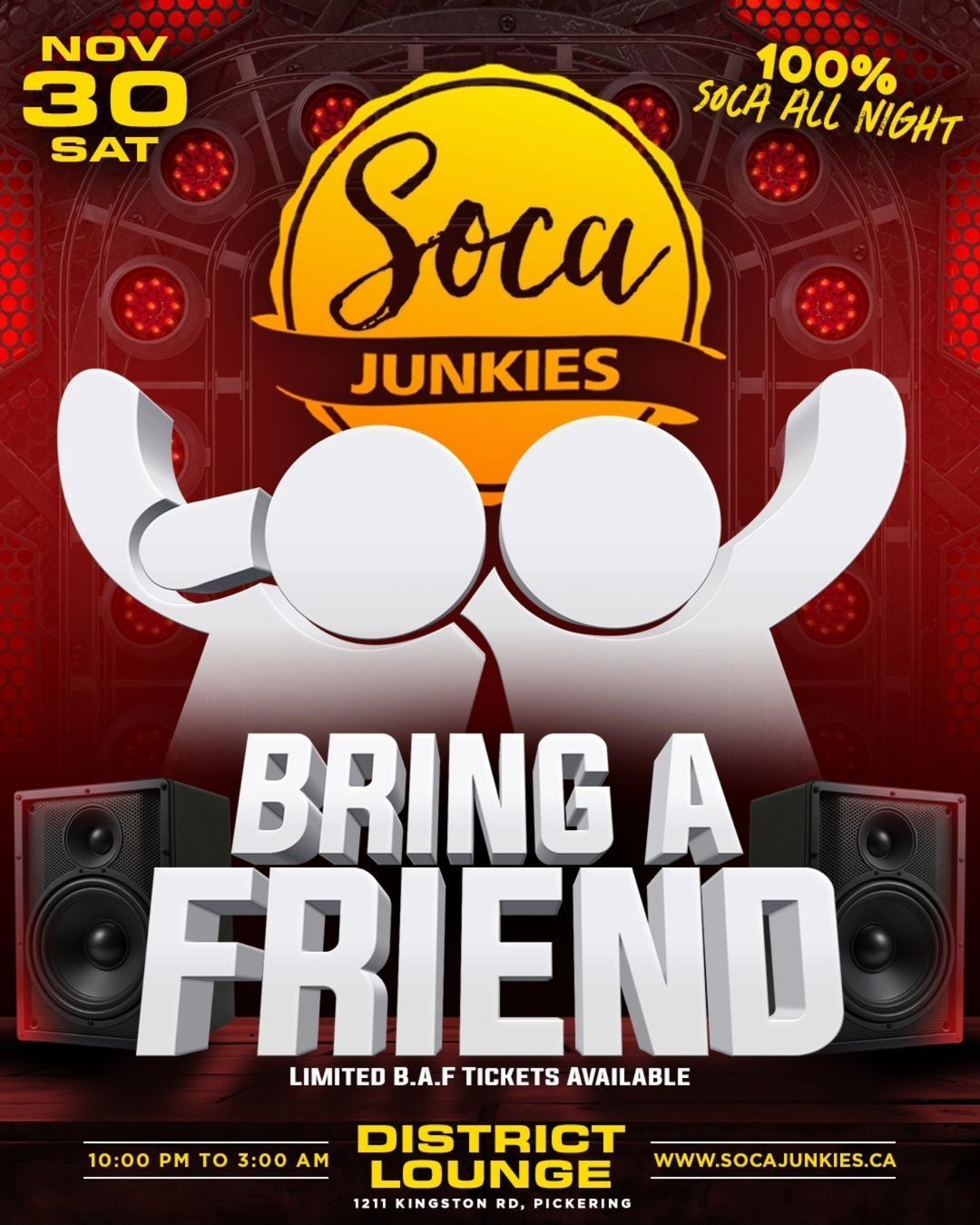 Soca Junkies: BRING A FRIEND EDITION!