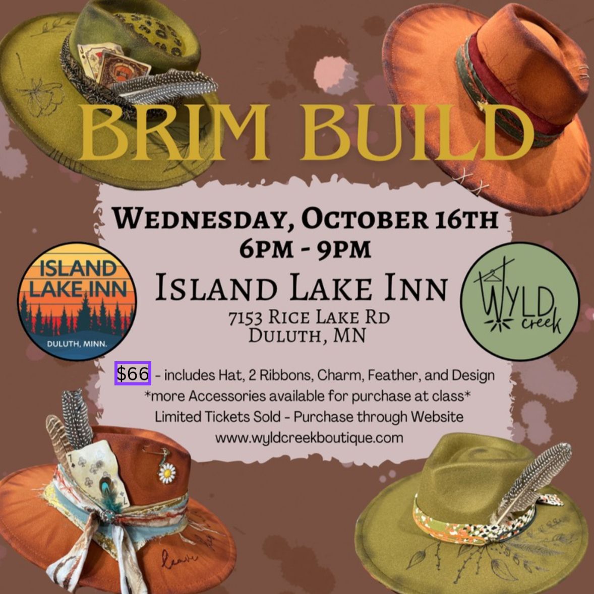 Oct 16th - Brim Build @ Island Lake Inn, Duluth