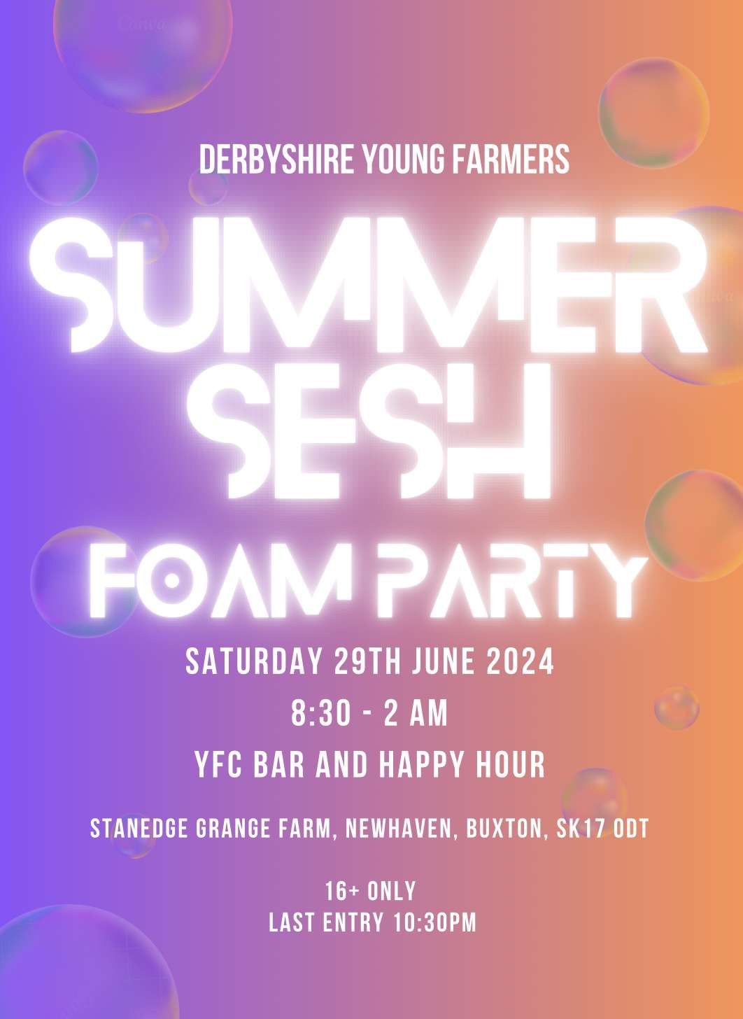 Summer Sesh Foam Party \ud83c\udf89