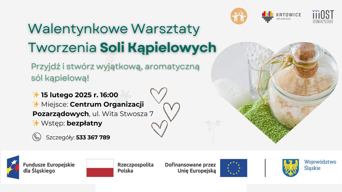 Walentynkowe Warsztaty Tworzenia SOLI K\u0104PIELOWYCH