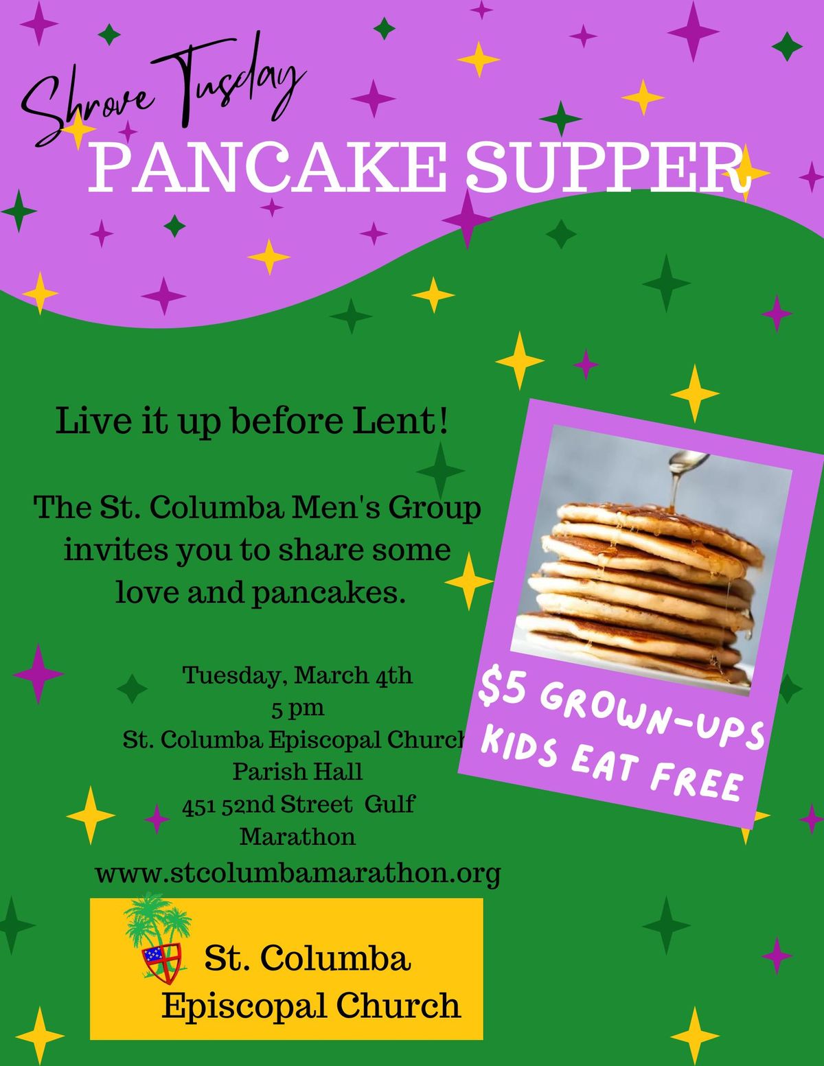 Shrove Tuesday Pancake Supper