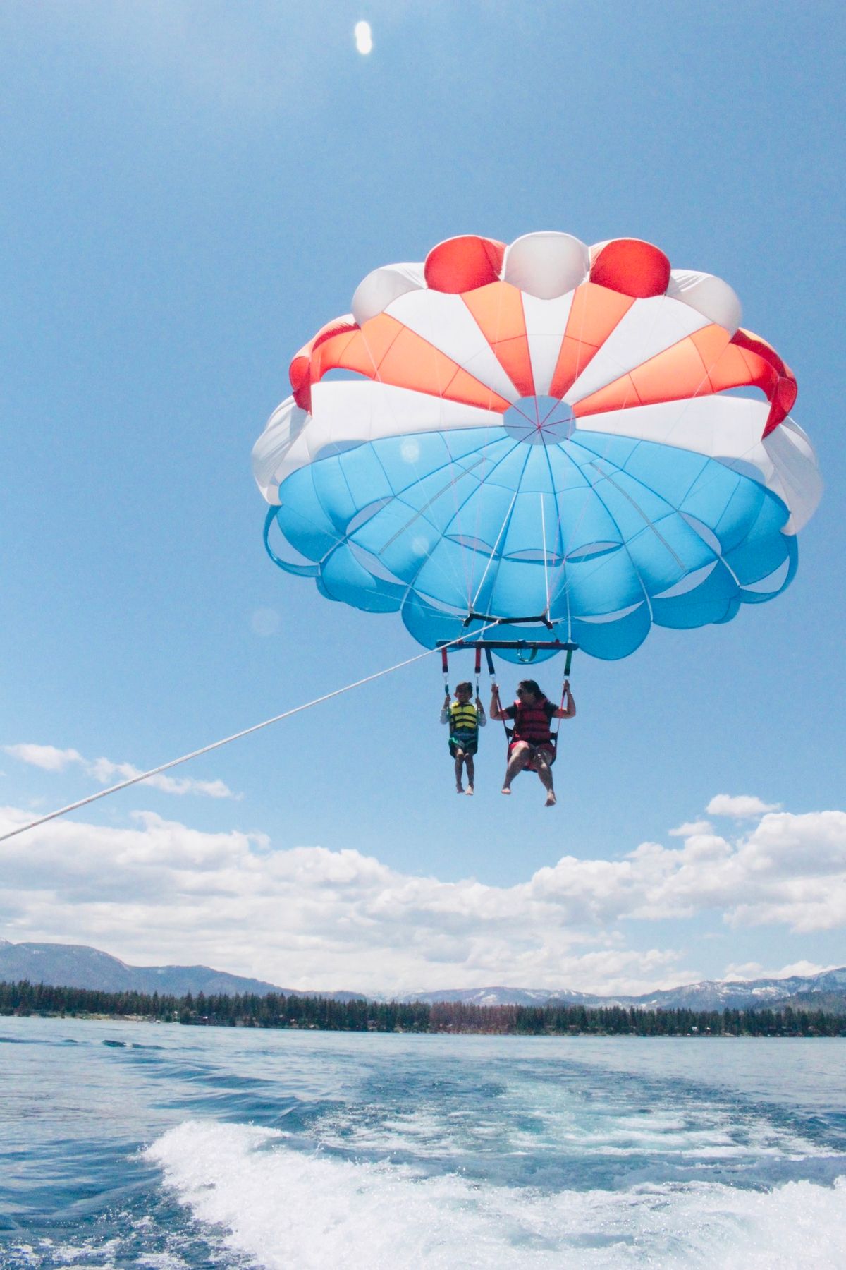 Explore Tahoe family event (hike and parasail) 