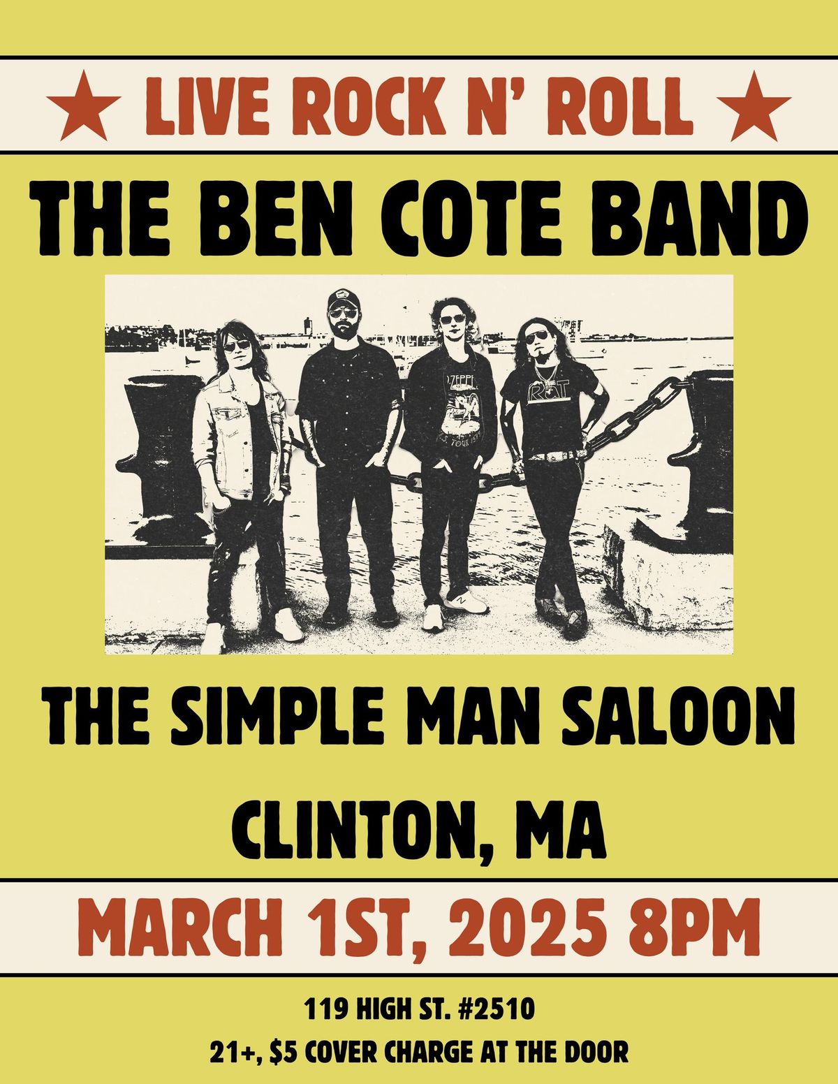 The Ben Cote Band @ Simple Man Saloon (Clinton, MA)