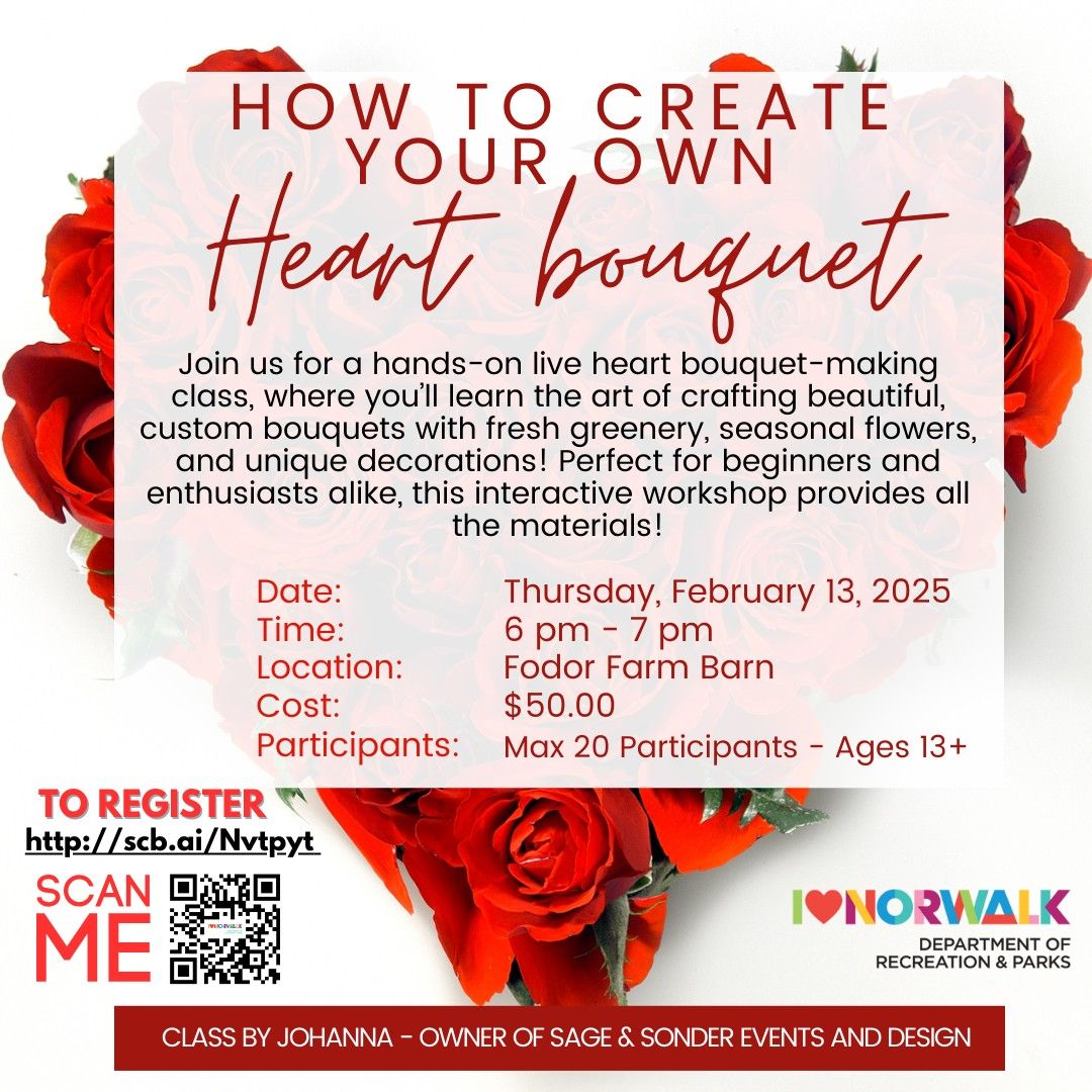 How to - Create your own heart shaped flower bouquet