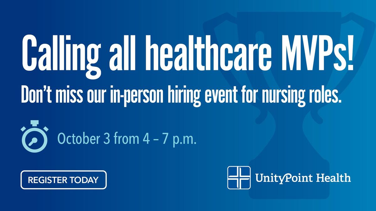 UnityPoint Health - Des Moines Healthcare Hiring Tailgate Party