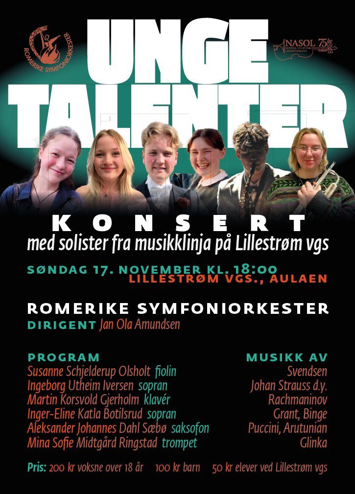 Unge talenter, konsert med solister fra musikklinja p\u00e5 Lillestr\u00f8m vgs