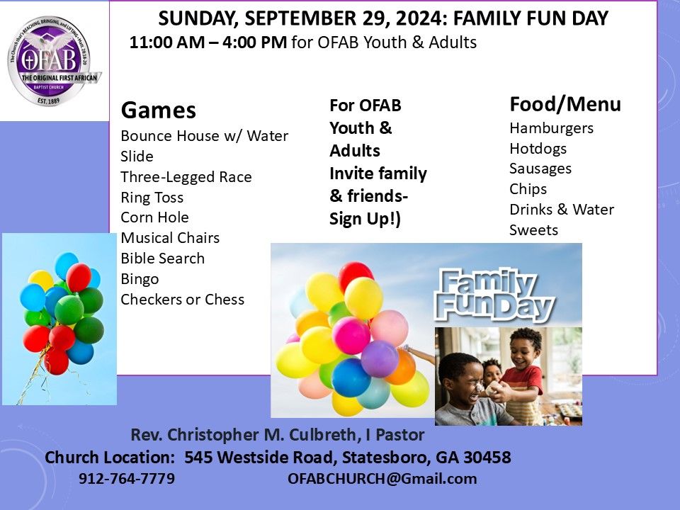 OFAB Family Fun Day