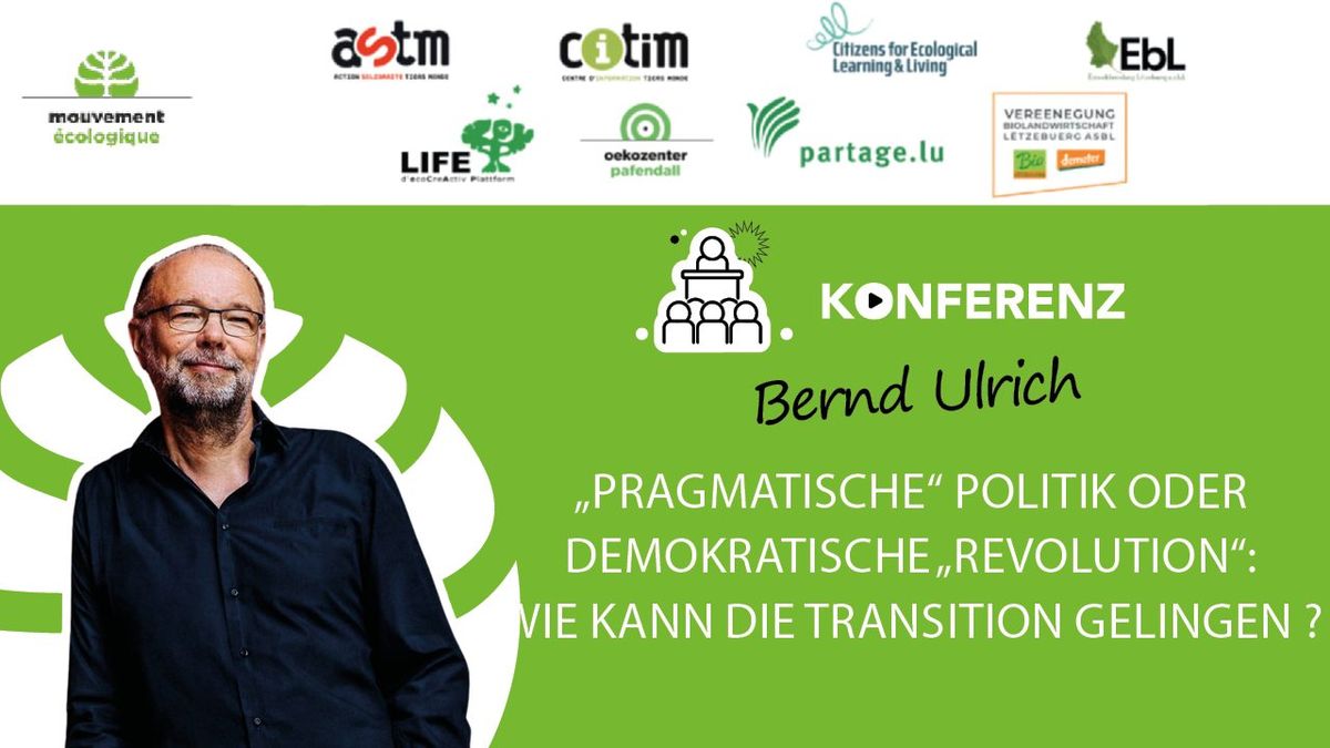 Bernd Ulrich: Pragmatische Politik oder demokratische Revolution \u2013 Wie kann die Transition gelingen?