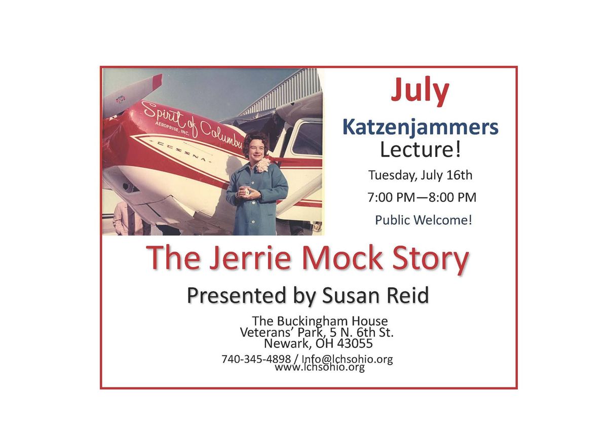 July Katzenjammers Lecture!