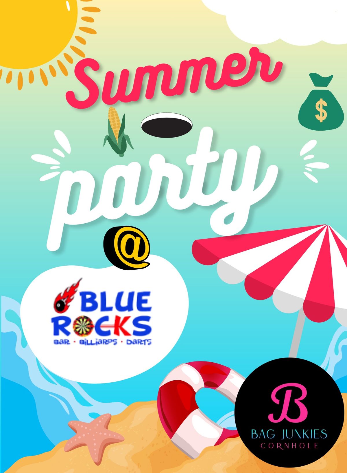 Blue Rocks Summer \ud83c\udf3d\ud83d\udd73\ufe0f Party Hosted By Bag Junkies Cornhole 