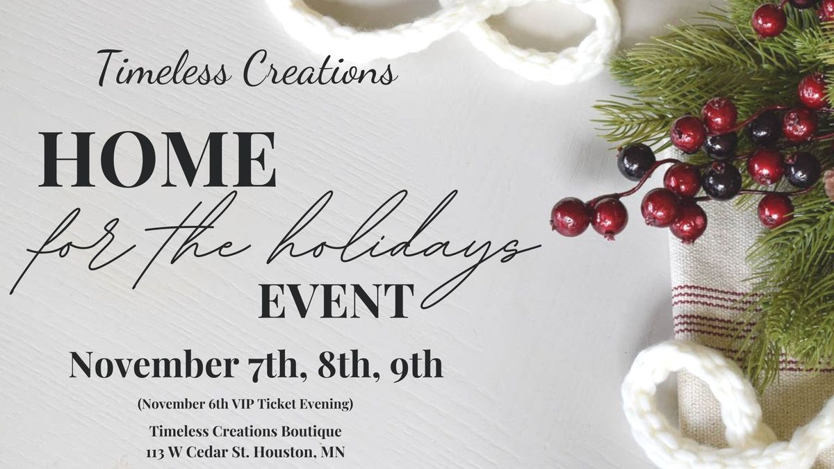 "Home For the Holidays" Christmas Event 