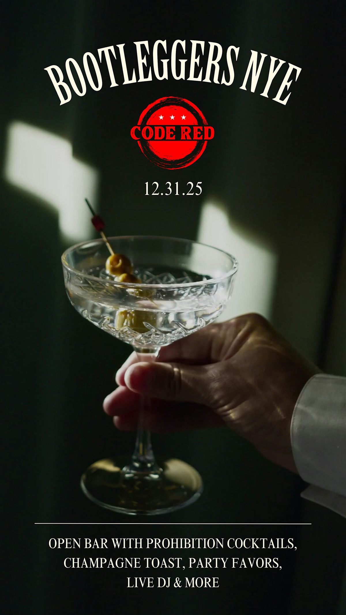 NYE BOOTLEGGER BASH AT CODE RED