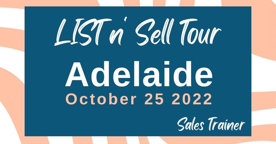 Sales Trainer's LIST n' Sell Adelaide