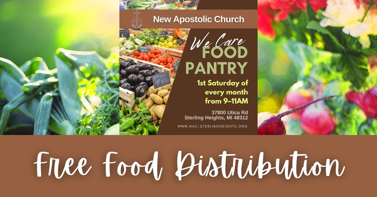 Sterling Heights - Drive-Thru FREE FOOD PANTRY DISTRIBUTION at New Apostolic Church