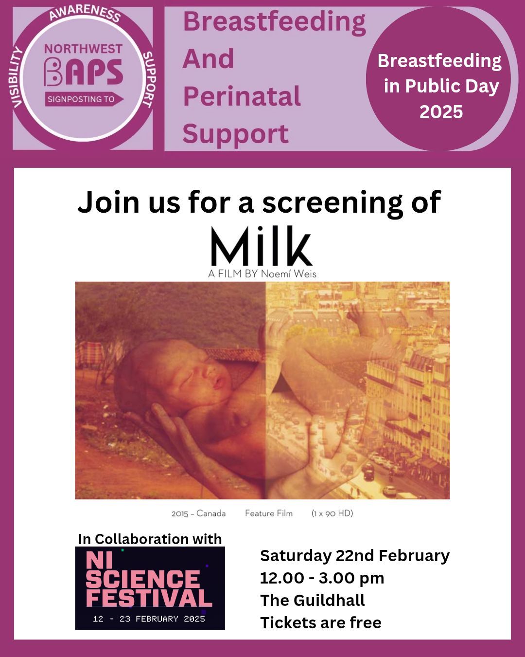 Milk, film screening, talks and discussion