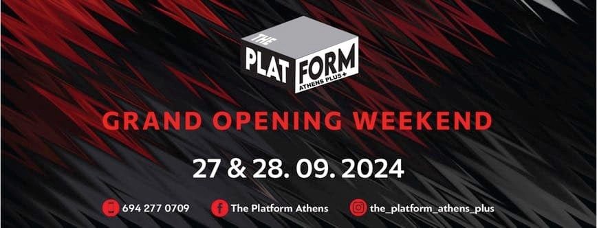 The Platform Athens Plus + Free - Opening 27 - 28\/09\/2024  