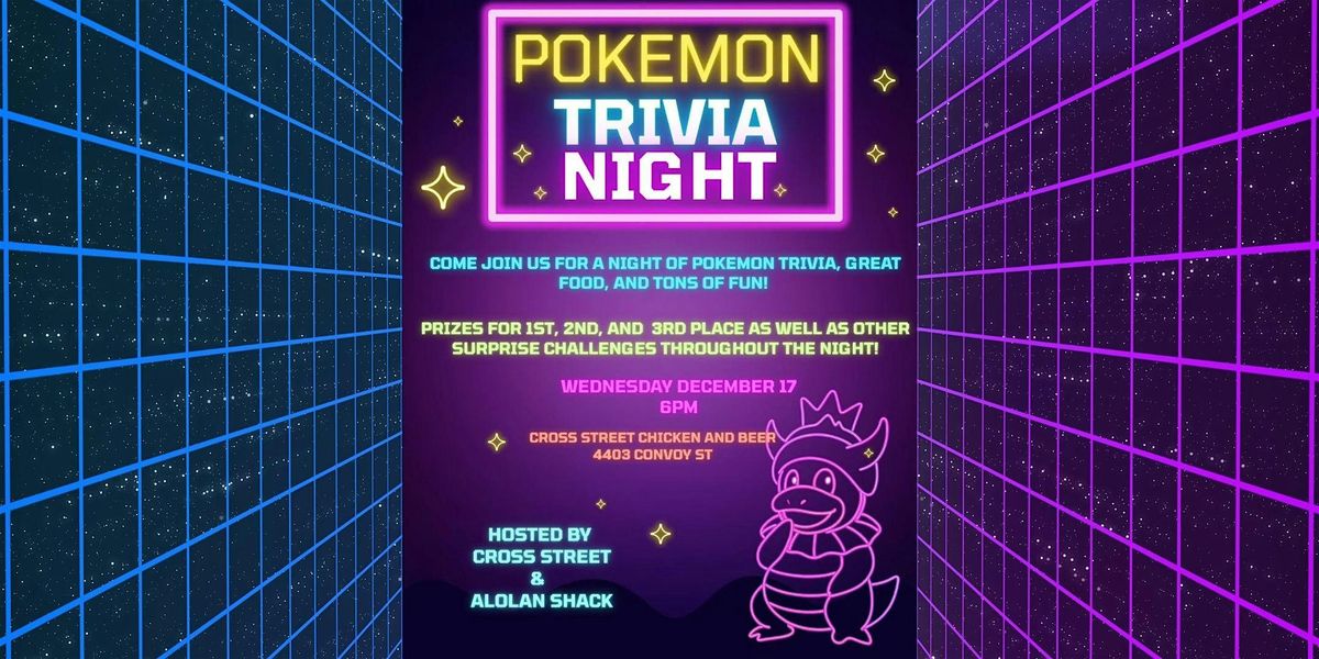 Pok\u00e9mon Trivia San Diego