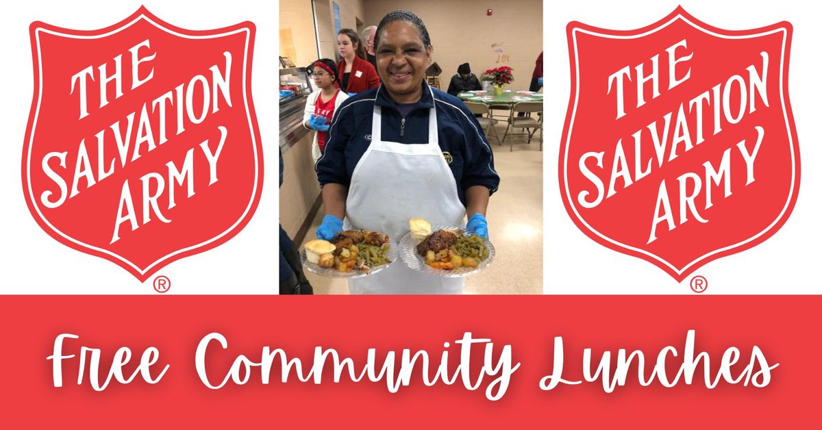 Pontiac - FREE COMMUNITY LUNCHES at The Salvation Army of Pontiac