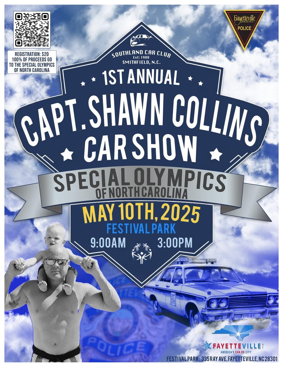 1st Annual Capt. Shawn Collins Car Show to Benefit Special Olympics of NC