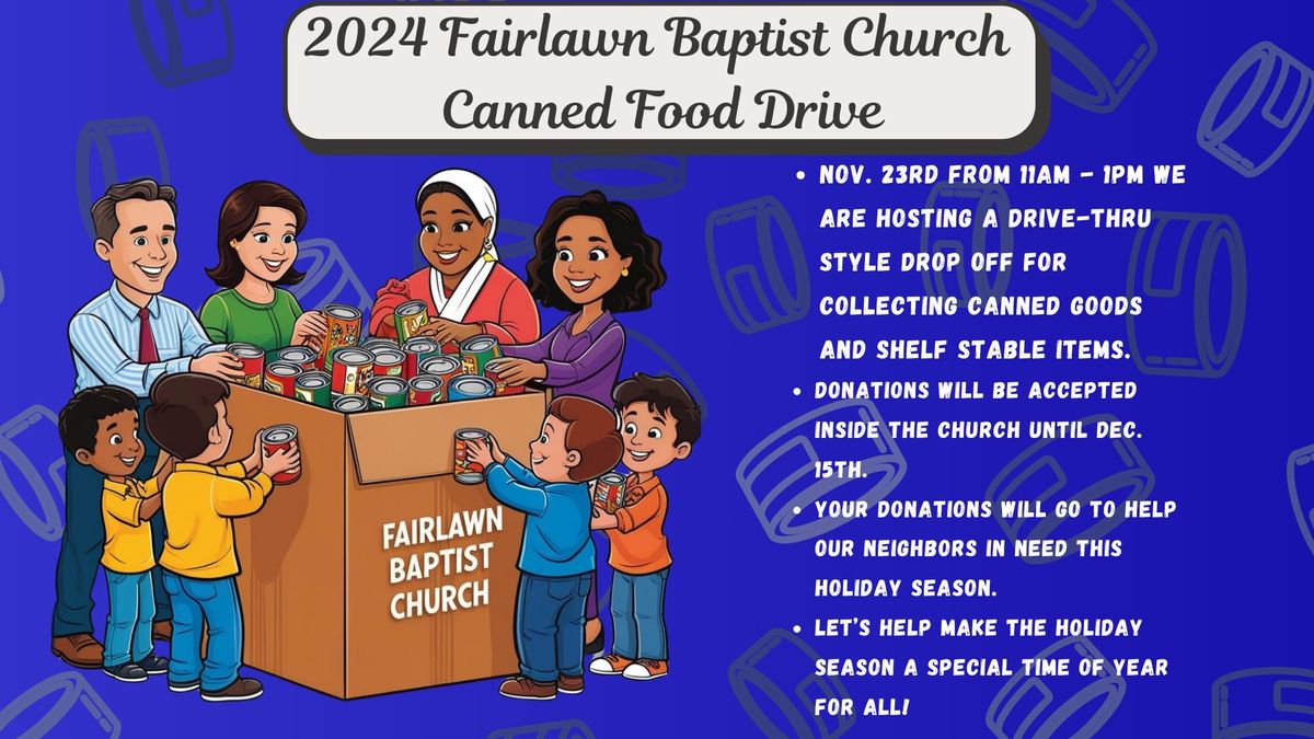 2024 Canned Food Drive