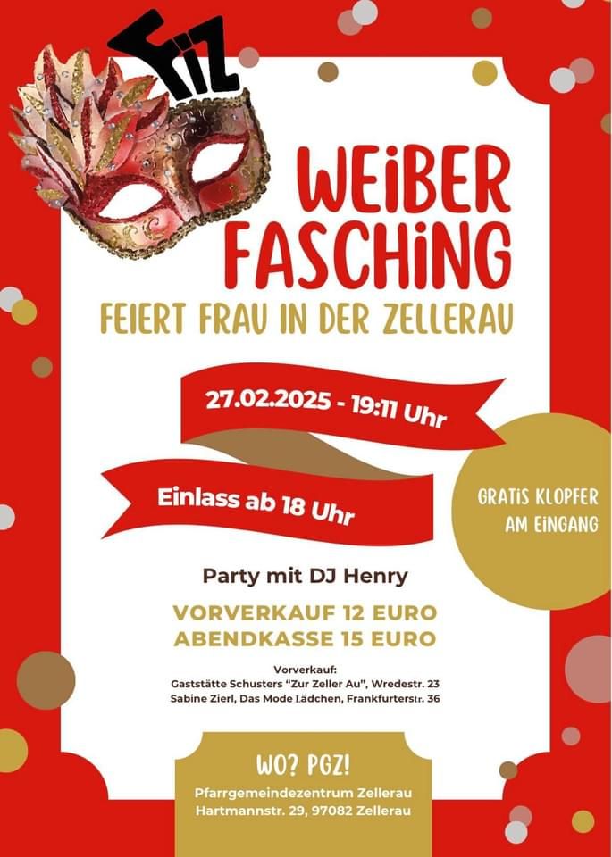 Weiberfasching in der Zellerau