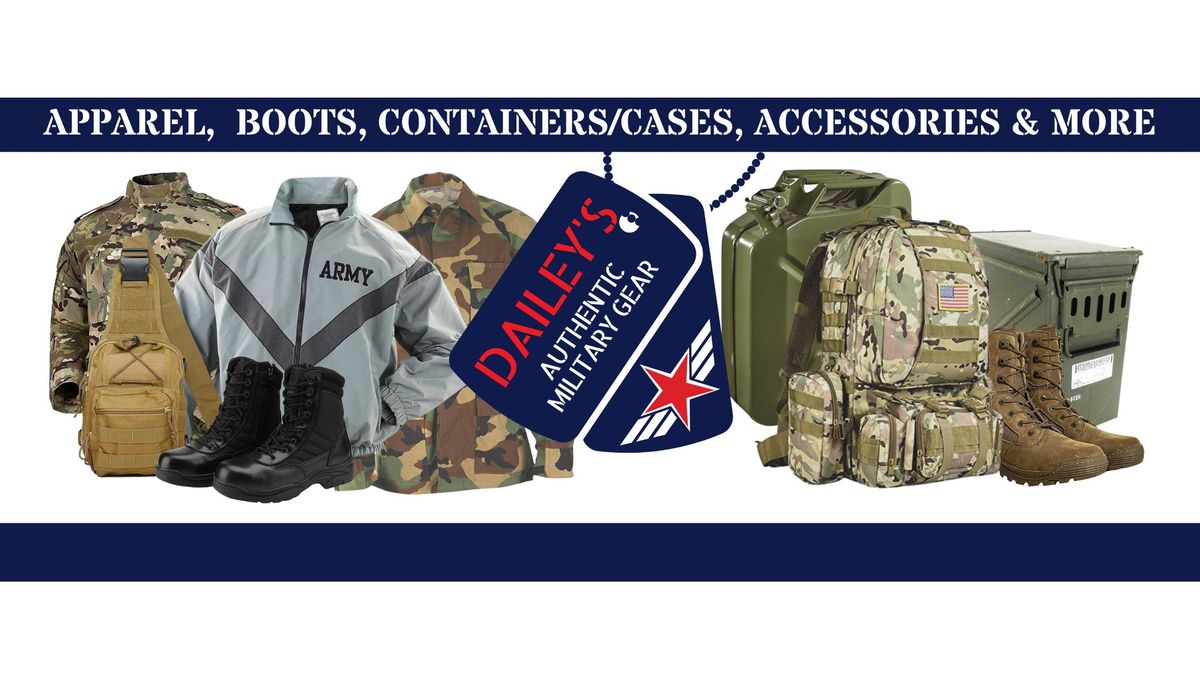 Lost Dutchman day rodeo and carnival \/ daileys authentic military gear booth 