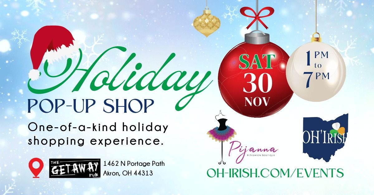 Holiday Pop-Up Shop @ The Getaway Pub