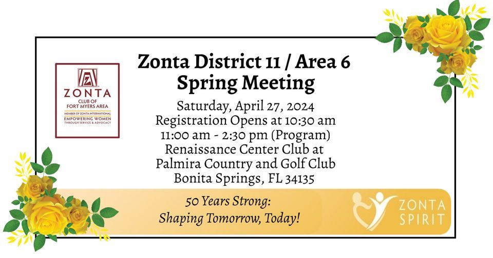 District 11 \/ Area 6 Spring Meeting 