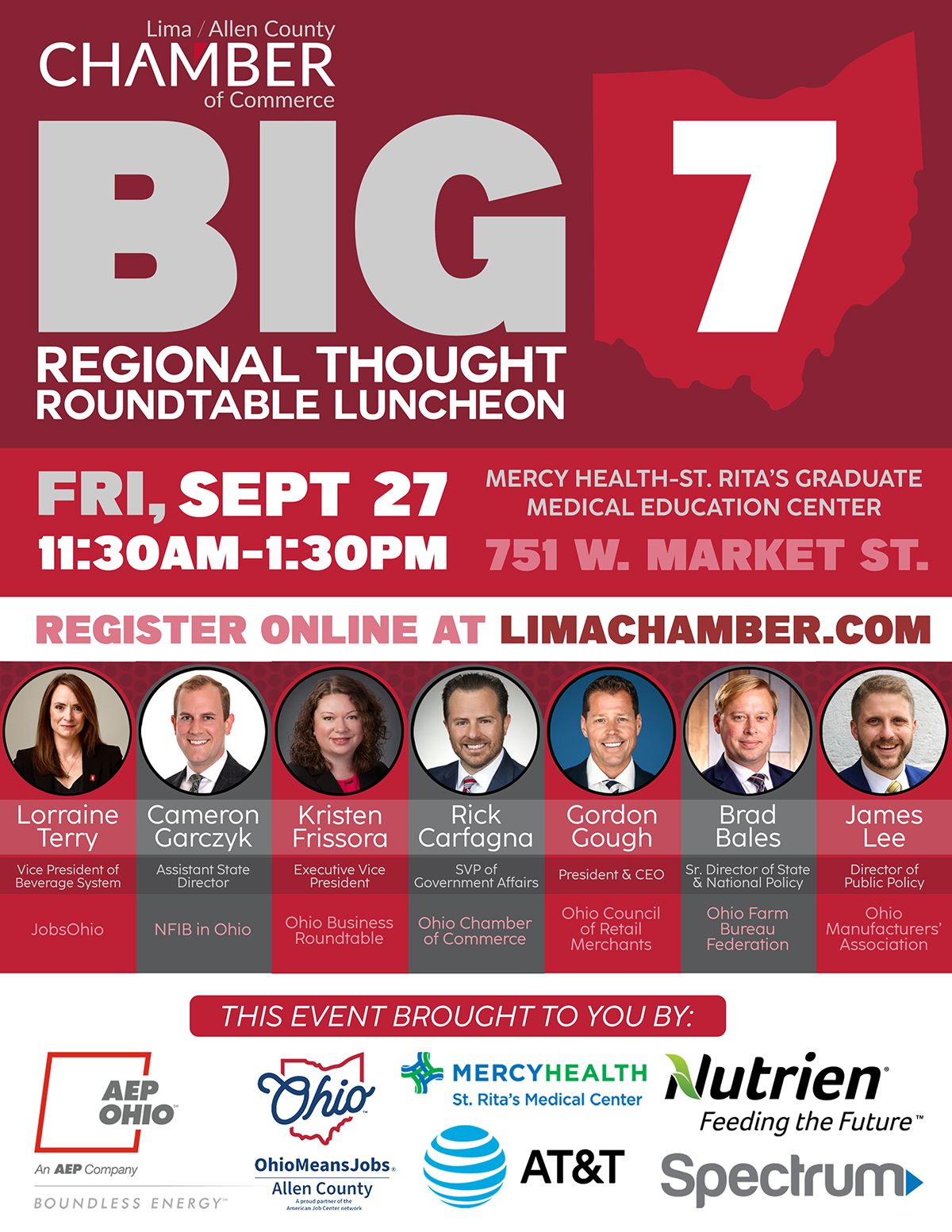 Regional Thought Roundtable Luncheon w\/ Ohio Big 7 Business Leaders