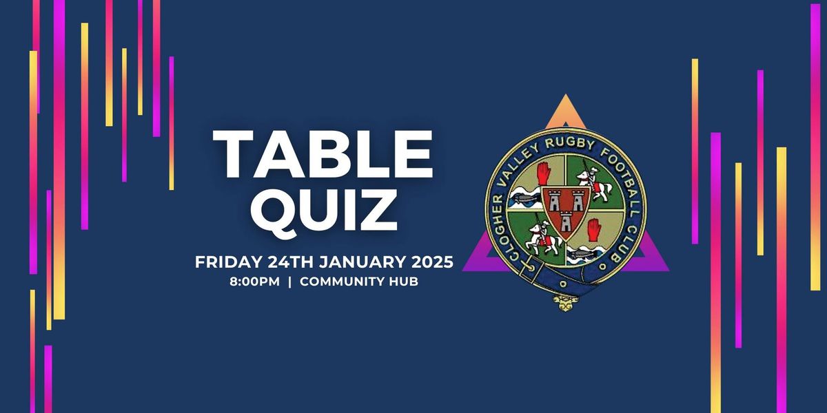 CVRFC Table Quiz