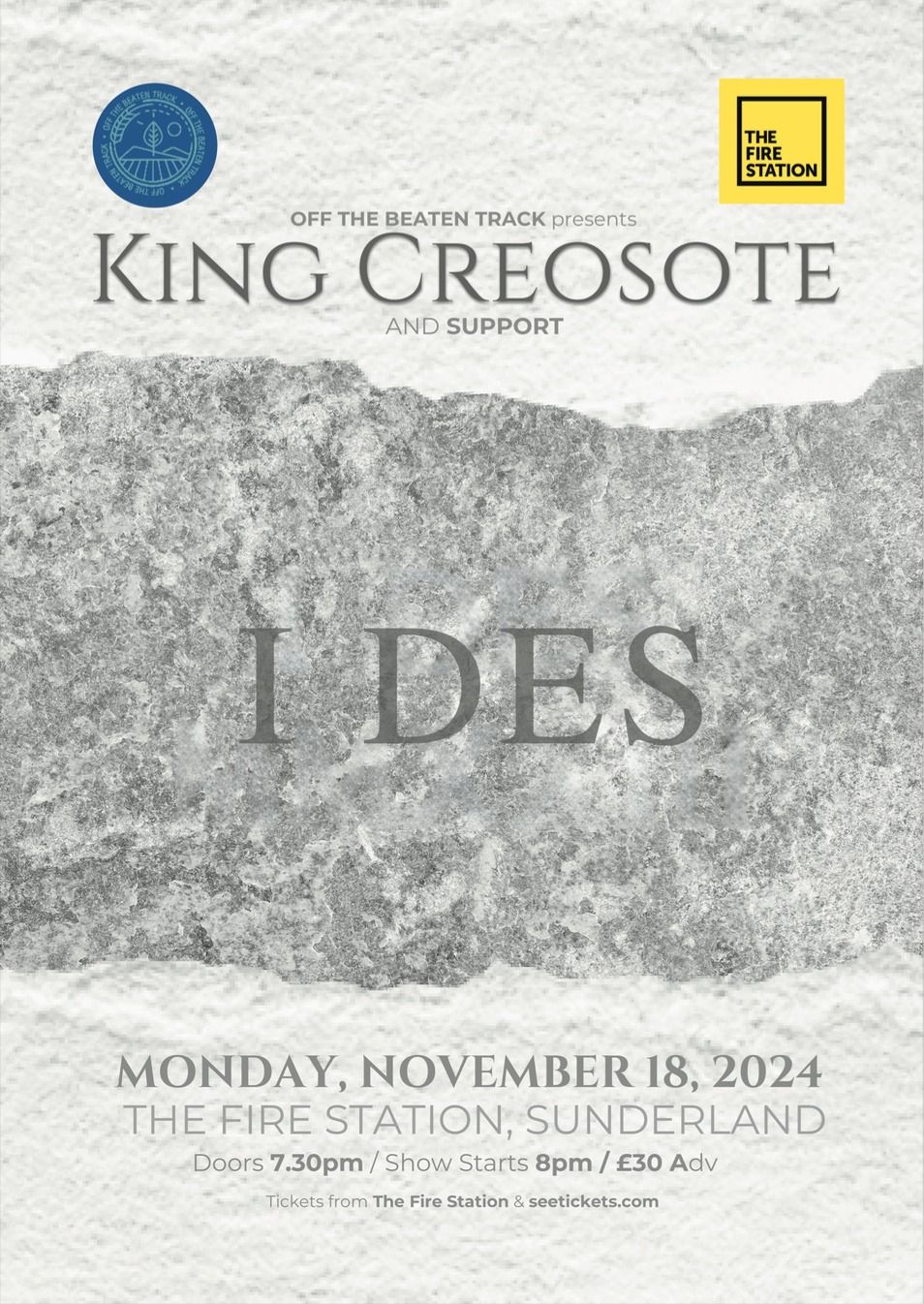 King Creosote Plus Support