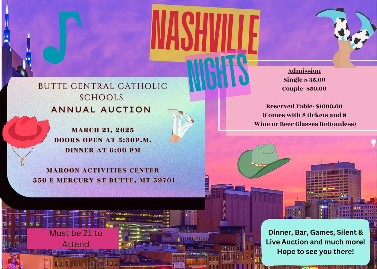 Nashville Nights 2025 Annual Auction for Butte Central Catholic Schools