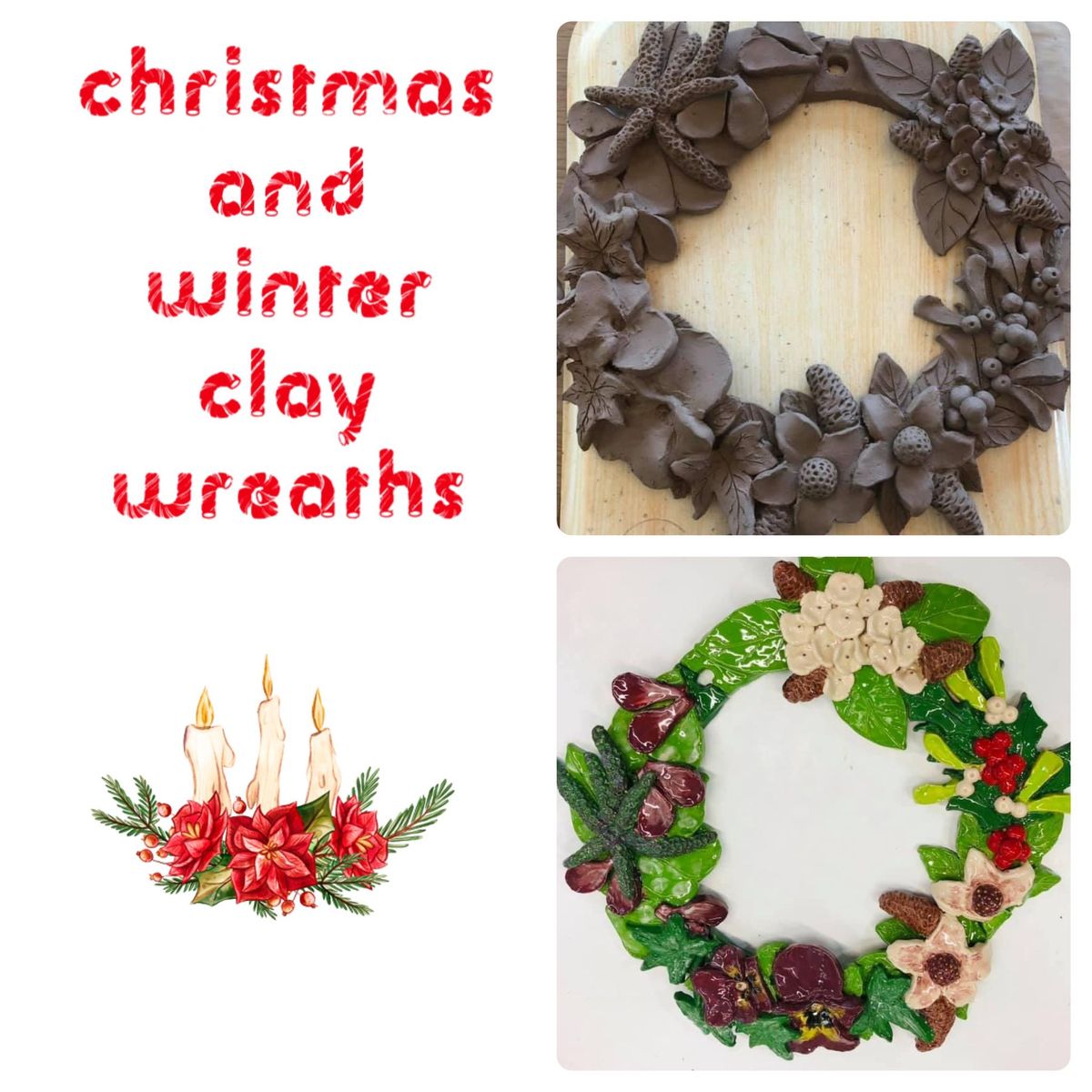 Clay Hand Building Workshop - Christmas\/Winter Wreaths