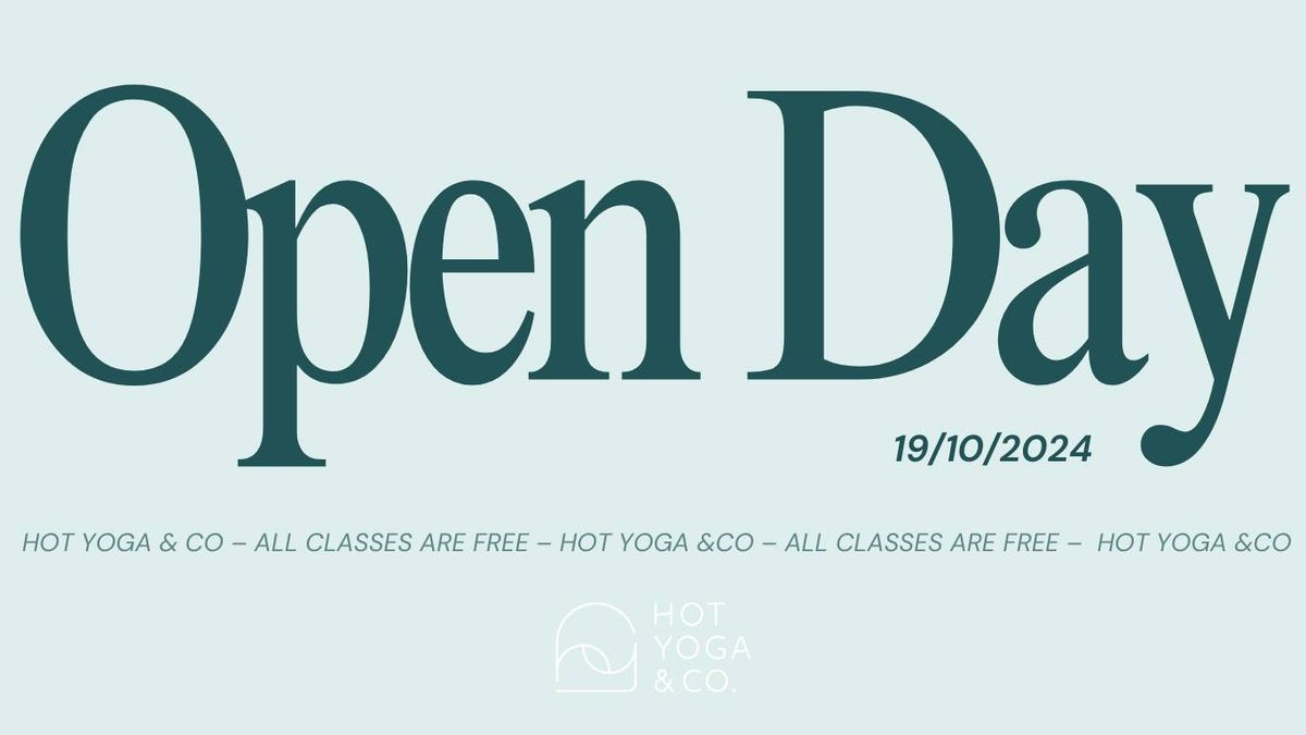 OPEN DAY AT HOT YOGA & CO \ud83c\udf89