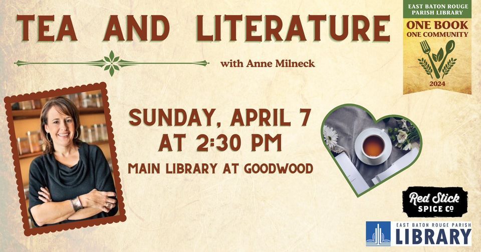 Tea and Literature with Anne Milneck