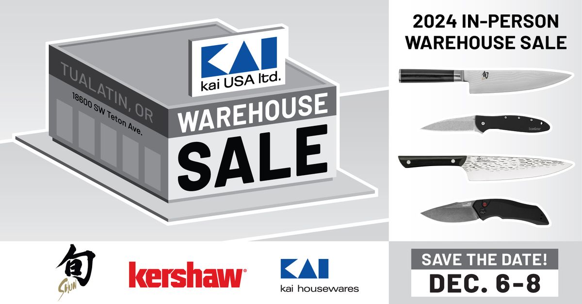 Kai USA Warehouse Sale 2024