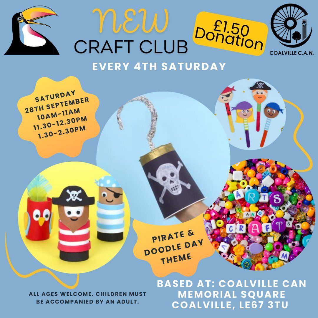 Saturday Craft Club - Pirate & Doodle Day Theme