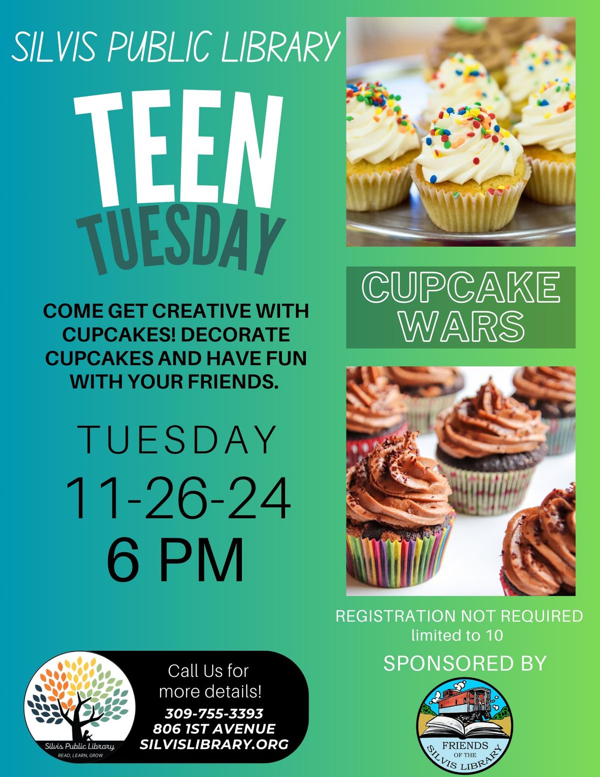 \ud83c\udf89Teen Tuesday: Cupcake Wars