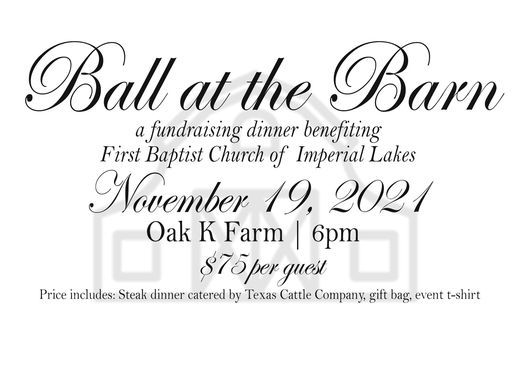 Ball at the Barn Fundraising Dinner
