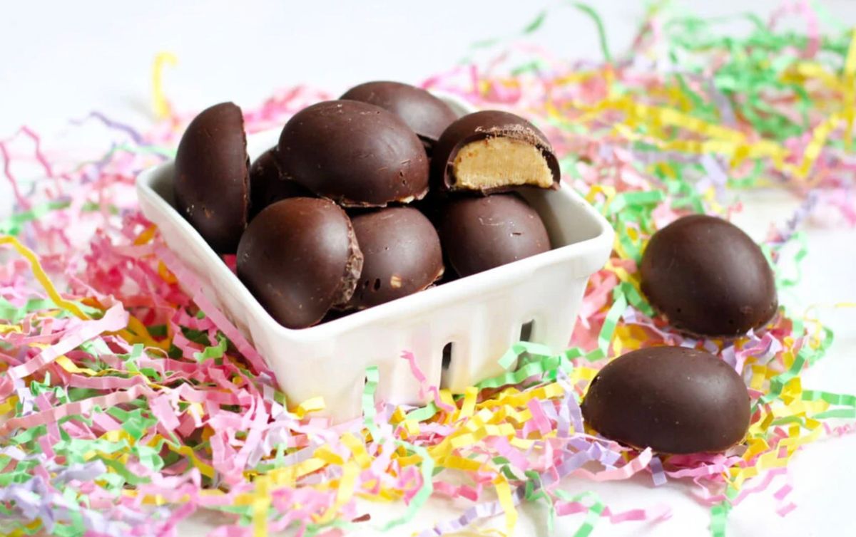 Festive Easter Candies (Peanut Butter Eggs & Chocolate Bark)