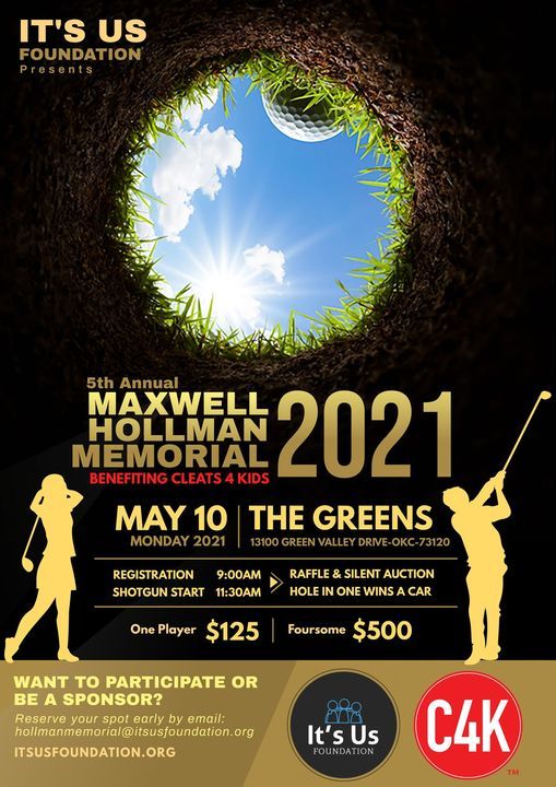 5th Annual Maxwell Hollman Memorial Golf Tournament