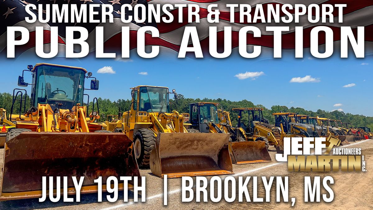 Summer Construction & Transportation Public Auction
